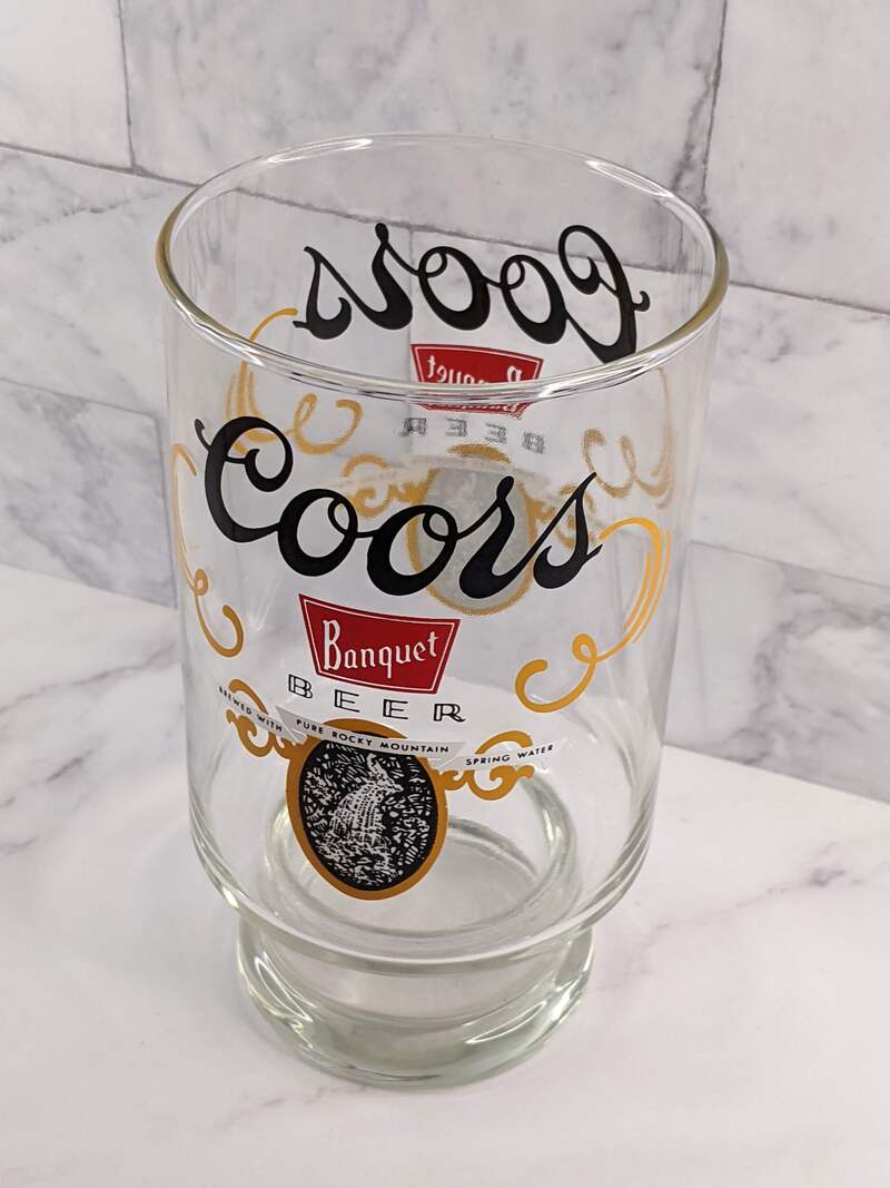 Coors Banquet Beer Glass