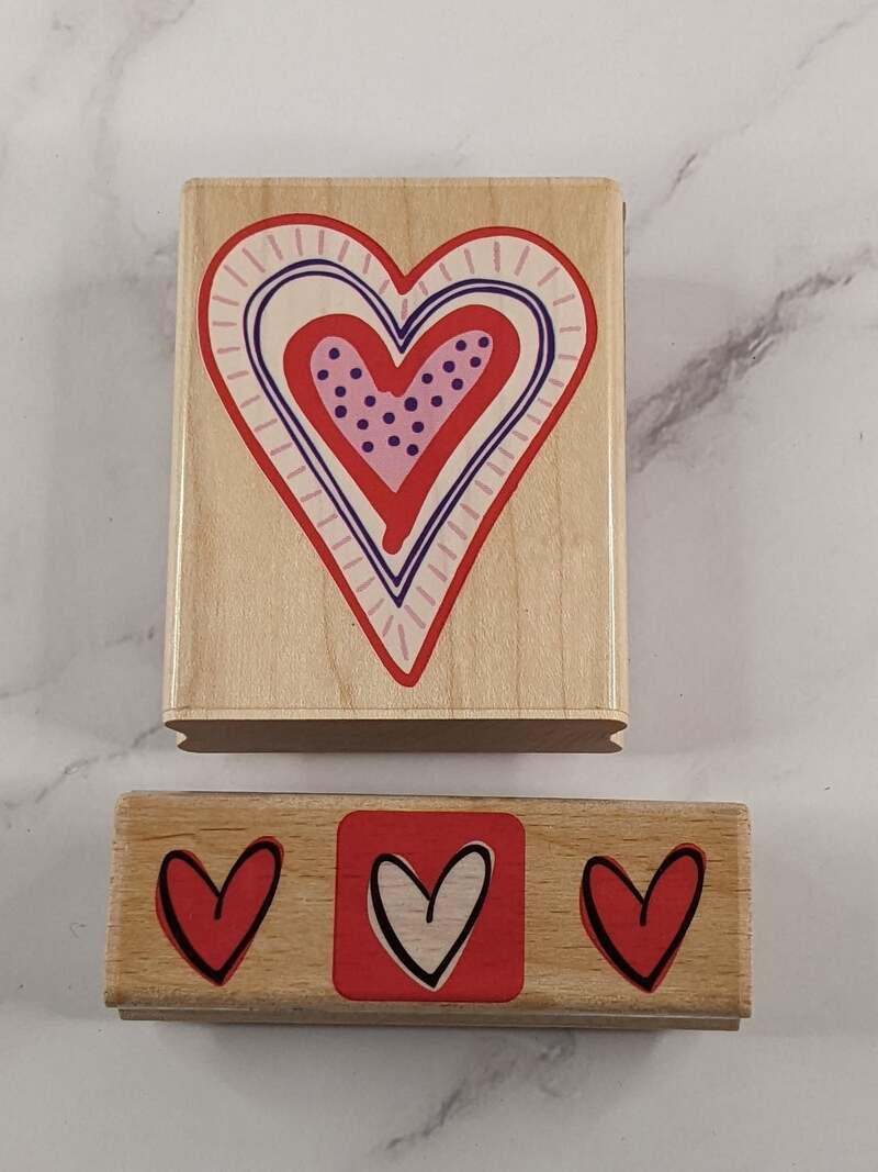 Hearts Rubber Stamp Set