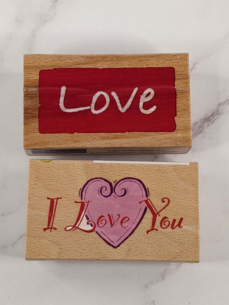 I Love You Love Rubber Stamp Set