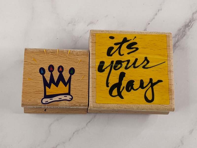 It's Your Day Crown Rubber Stamp Set