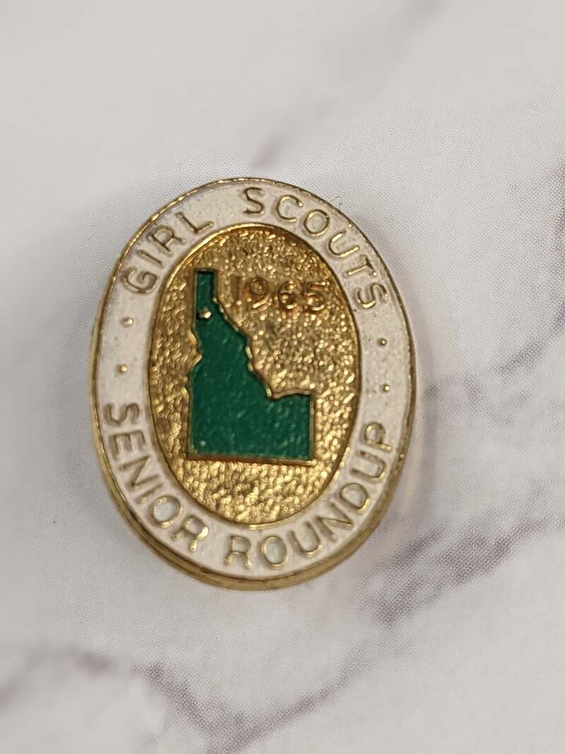 Girl Scouts Senior Roundup 1965 Idaho Pin