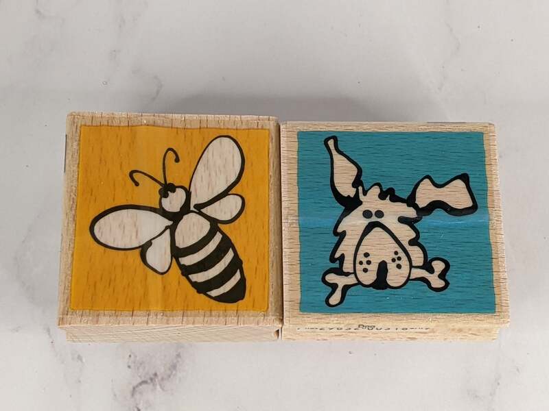 Bee Dog Rubber Stamp Set