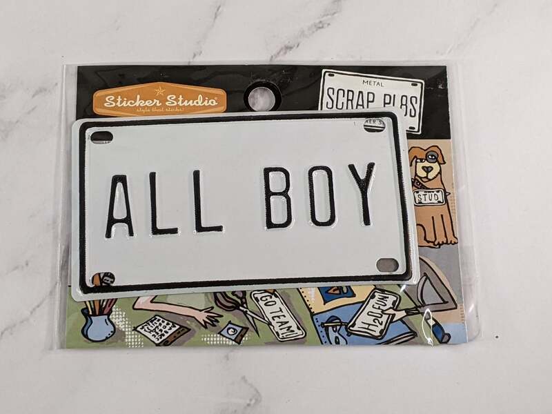 All Boy Metal License Plate