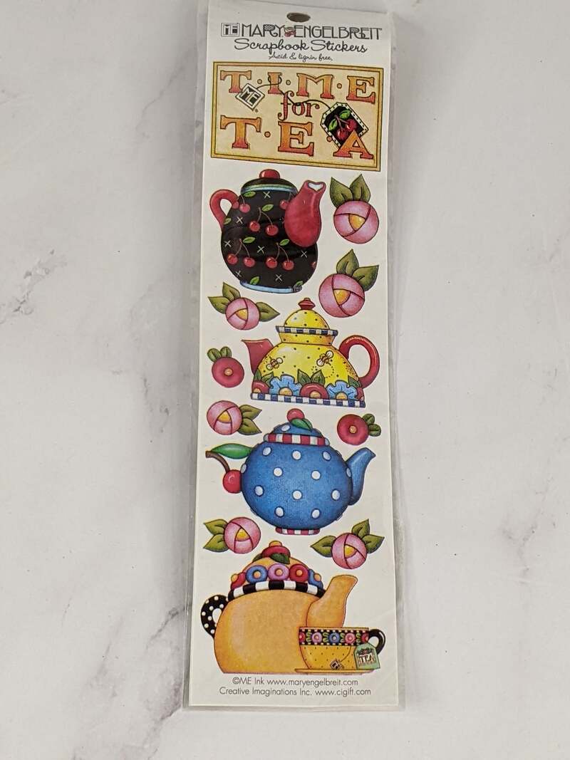 Time For Tea Scrapbook Stickers