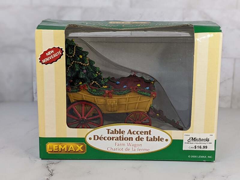 Lemax Farm Wagon Table Accent