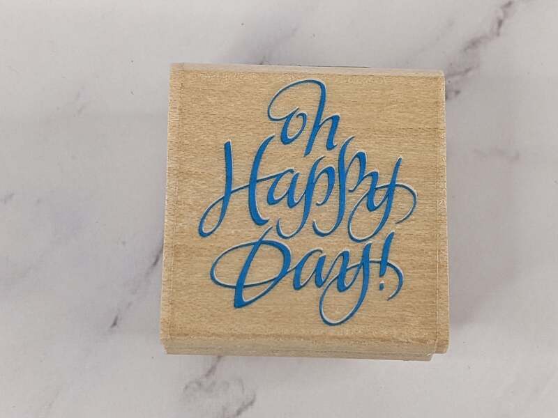 Oh Happy Day Rubber Stamp