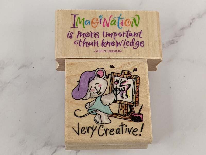 Very Creative Imagination Rubber Stamp Set