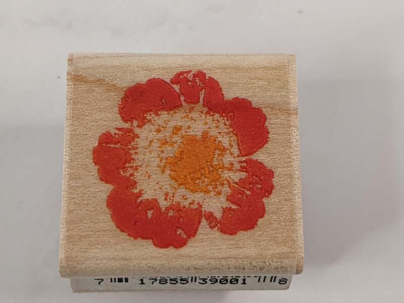 Cosmos Blossom Rubber Stamp