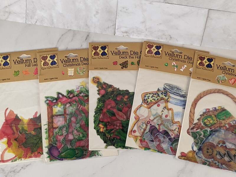 Fall and Christmas Vellum Die Cuts