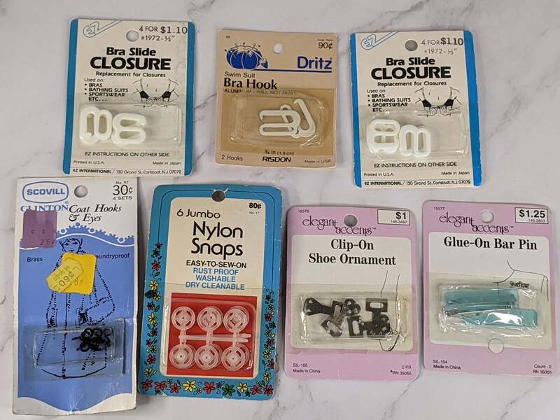 Vintage Hooks Sewing Notions Assortment