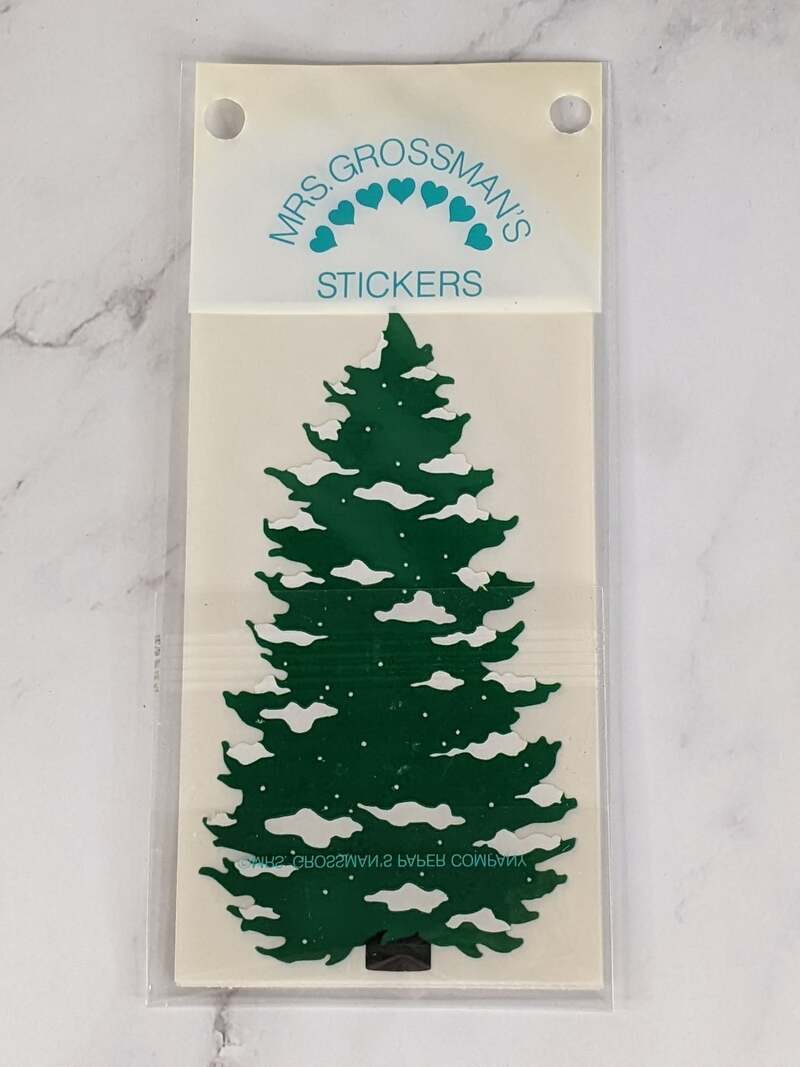 Mrs. Grossman's Snowy Pine Tree Stickers