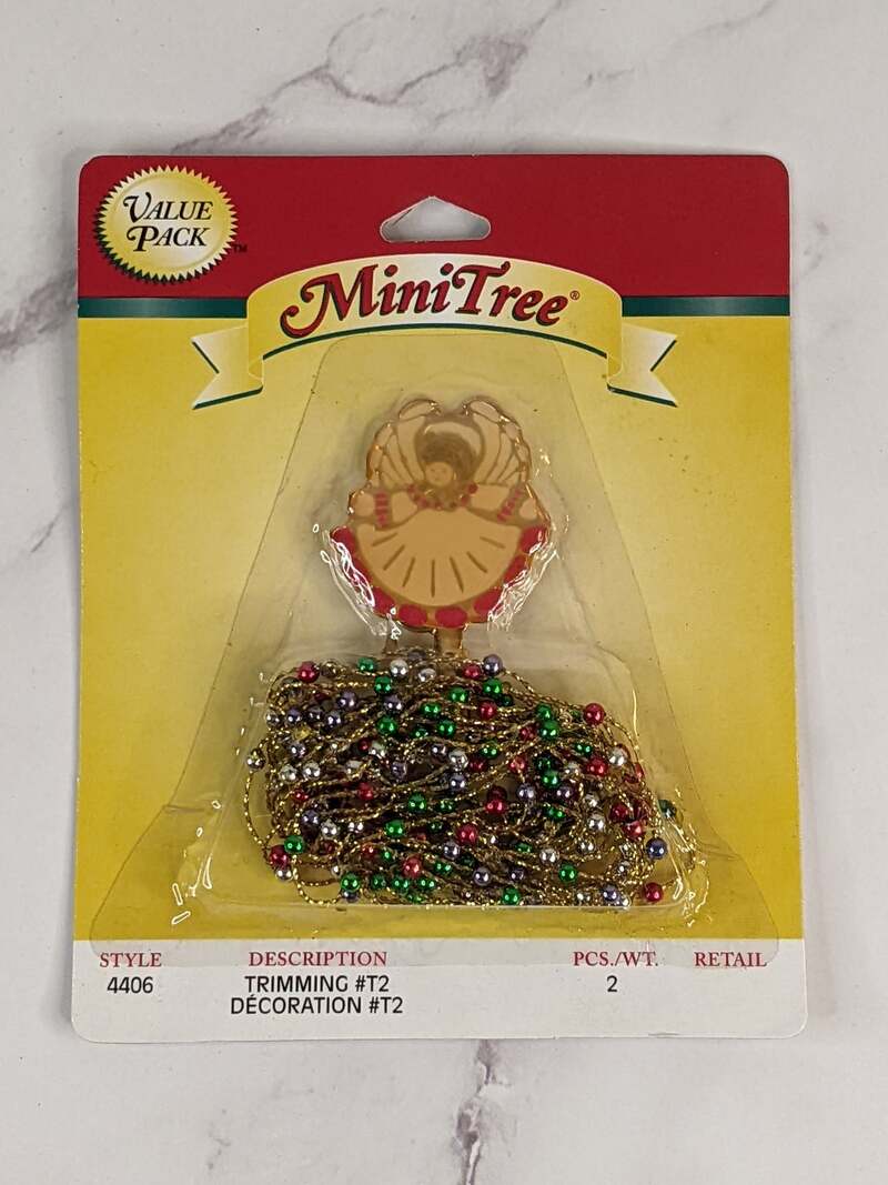 Mini Tree Garland and Angel Tree Topper