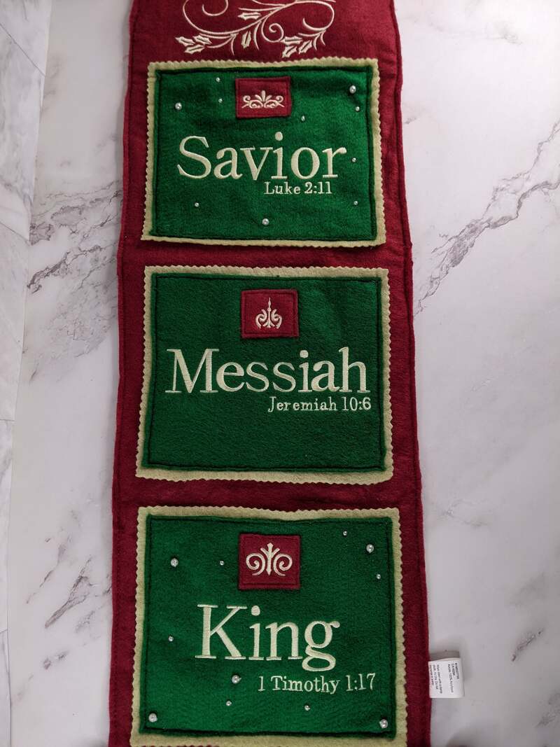Savior Messiah King Christmas Card Holder