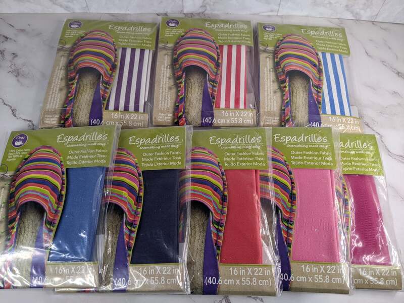 Dritz Espadrilles Set of 8 Outer Fashion Fabrics