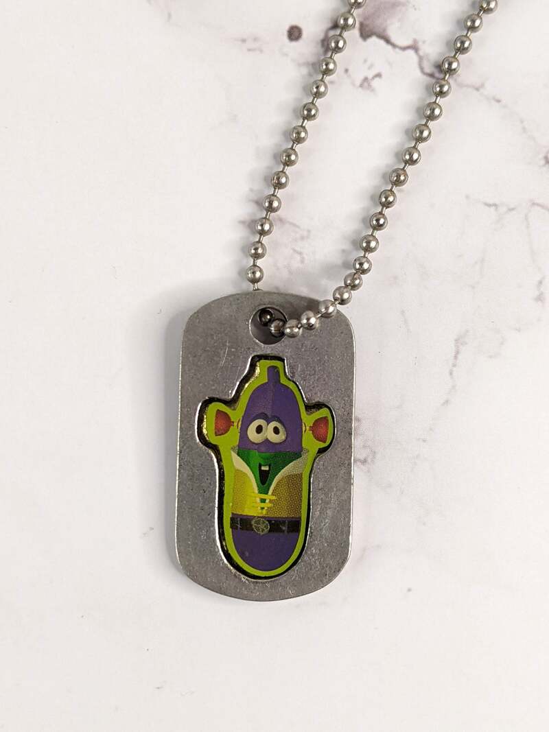 VeggieTales Larry Boy Dog Tag Necklace