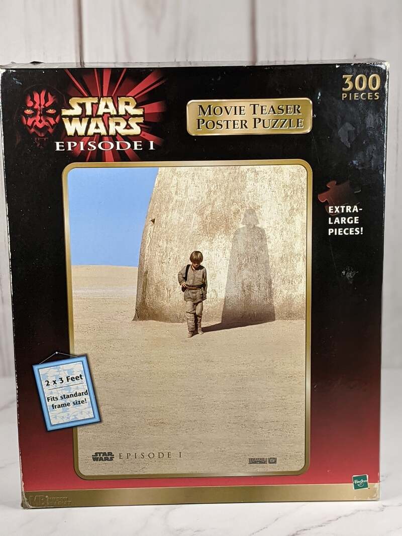 Star Wars Episode 1 Movie Teaser Poster Puzzle 300 XL Pieces Box Wear Unopened