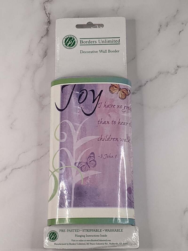 Scripture Inspirations Wall Border Joy Qty. 1 by Borders Unlimited