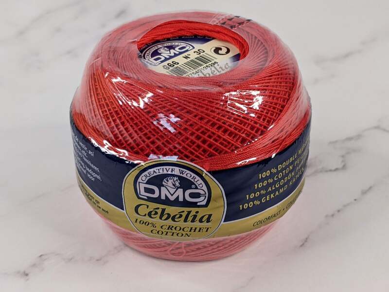 DMC Cebelia Crochet Cotton Bright Red 666
