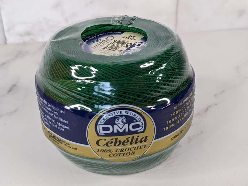 DMC Cebelia Crochet Cotton Christmas Green 699