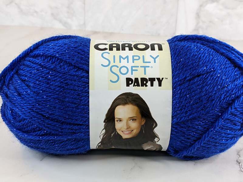 Royal Sparkle Caron Simply Soft Party Yarn