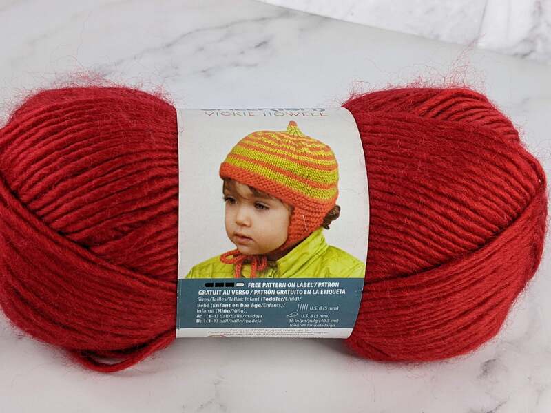Red Bernat Sheep(ish) Yarn