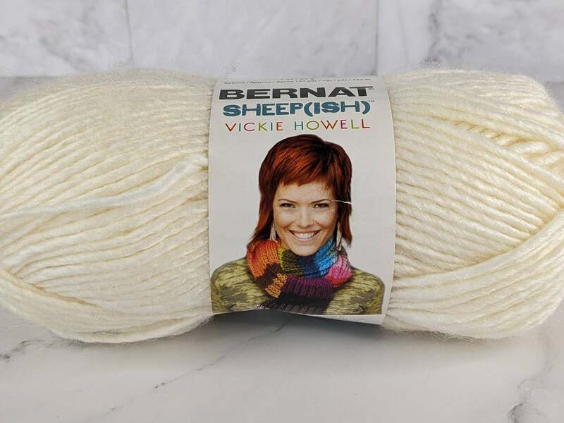 White Bernat Sheep(ish) Yarn