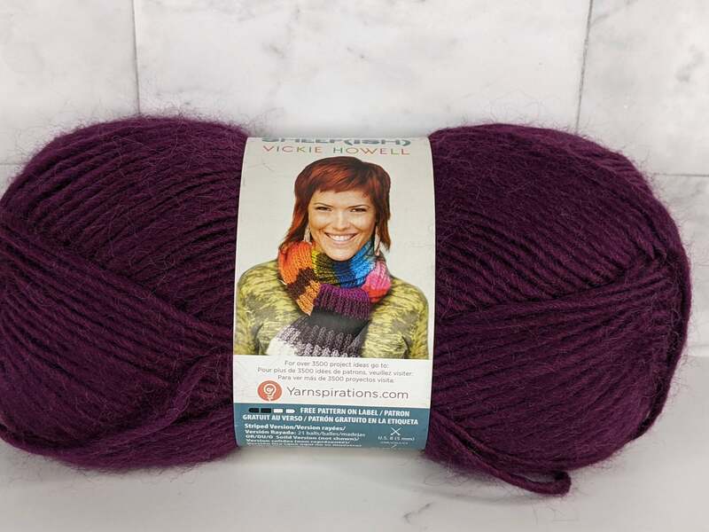 Plum Bernat Sheep(ish) Yarn