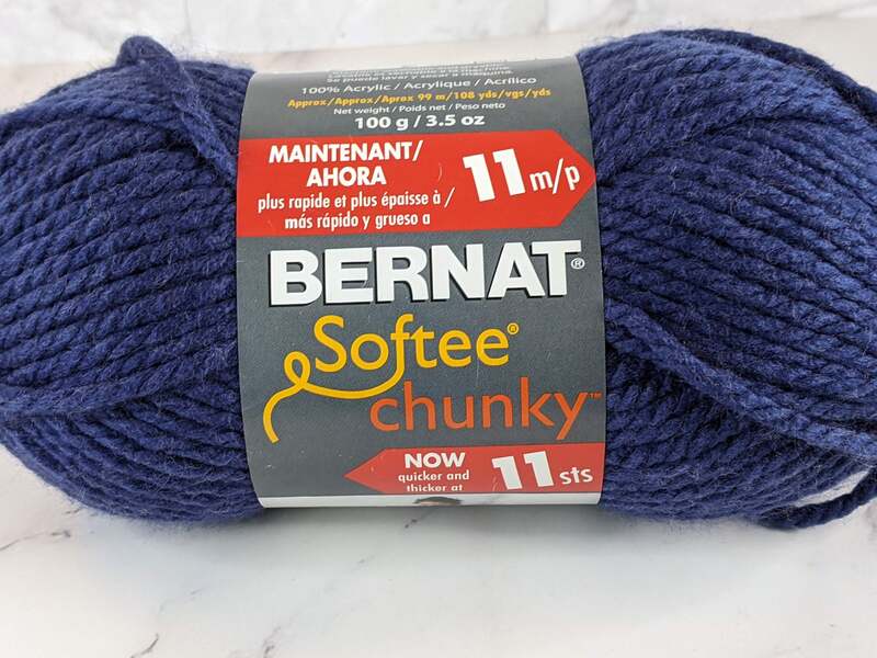 Faded Denim Bernat Softee Chunky Yarn