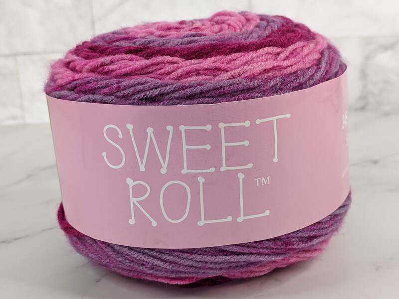 Raspberry Swirl Sweet Roll Yarn