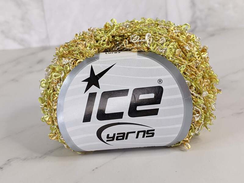 Boucle Gold Green Cream Ice Yarns