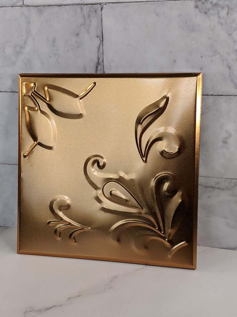 Set of 14 Decorative Copper Tiles